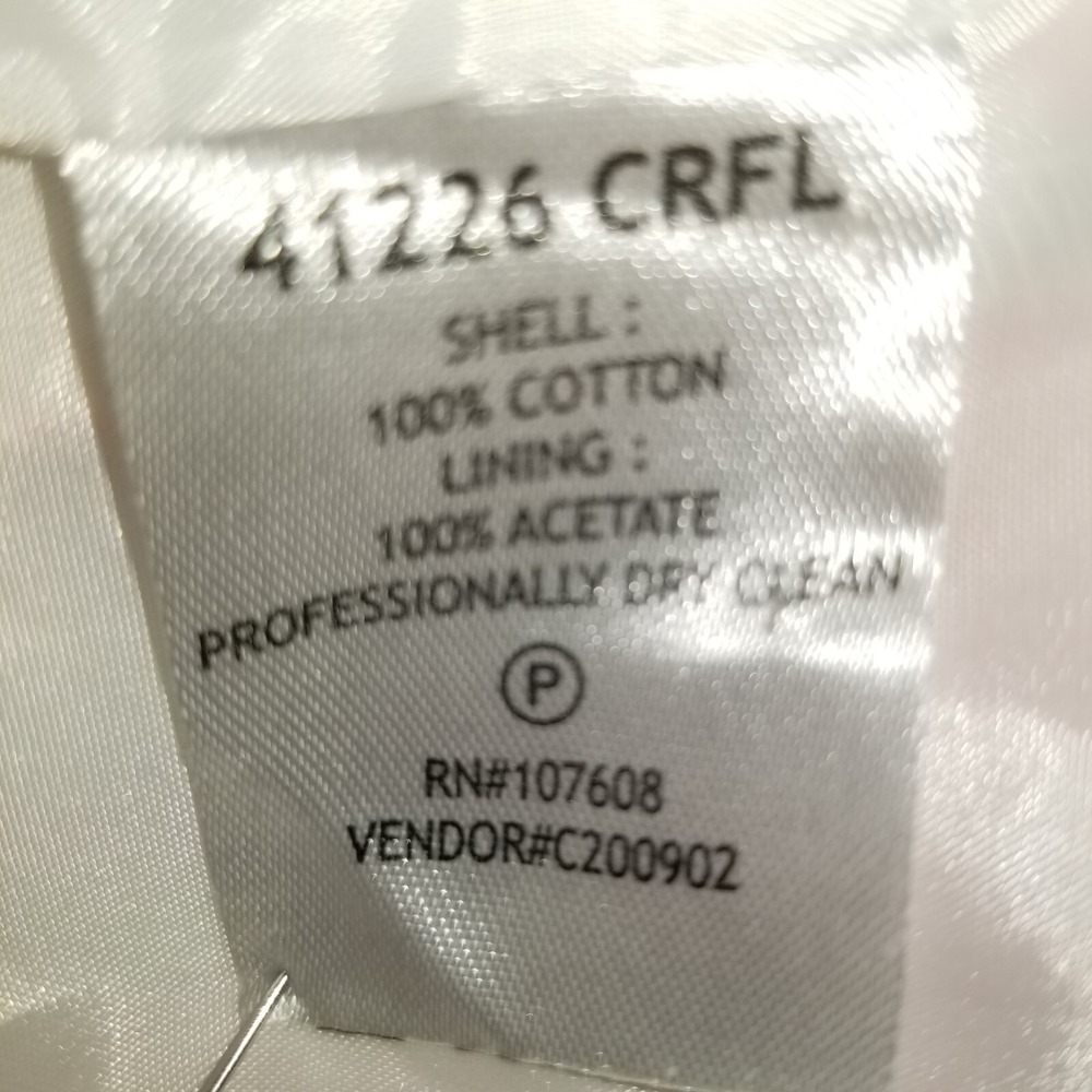 Chadwick's Of Boston Floral Sheath Dress 8 Sleeveless 100% Cotton Spring Garden - Picture 4 of 8